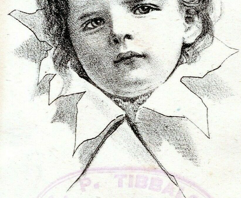 L.P. Tibbals Antique Toy Store New York City Victorian Trade Card 1880s