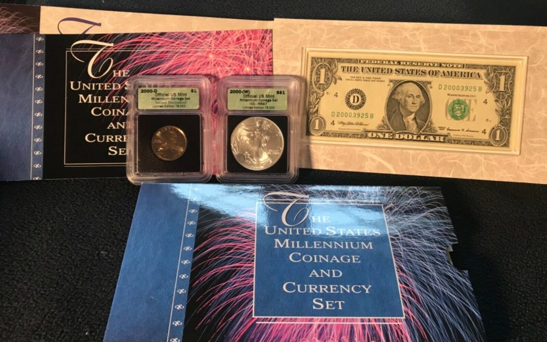ICG Certified Coin 2000 Millennium Coinage and Currency Set, MS67 & Burnished