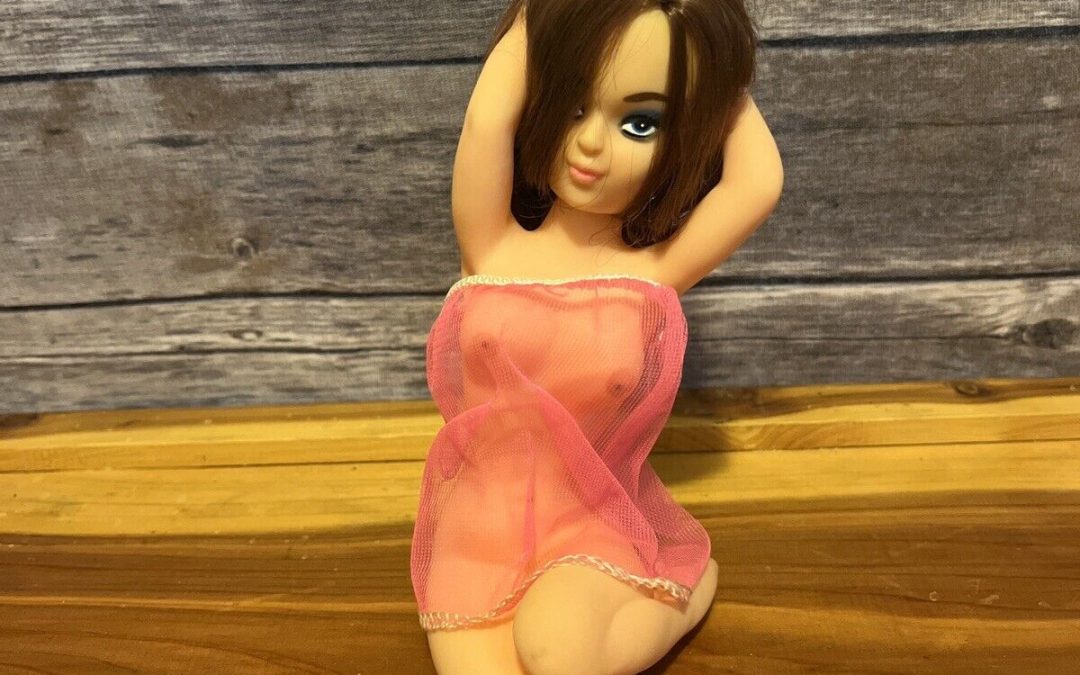 Rare Vintage Sexy Pin Up Dash Nipple Squeak Toy Doll Working Condition