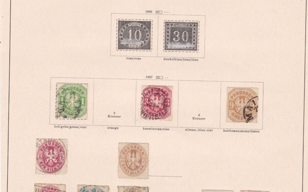 prussia early stamps collection on album page huge cat value ref r8977