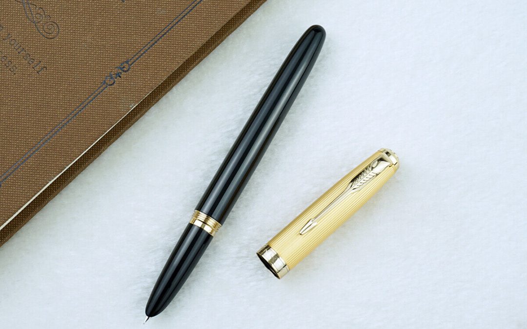 Jinhao 85 Wood Fountain Pen Vintage EF 0.38mm Metal Cap Office Gift Ink ...