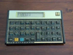 Vintage Hewlett-Packard HP-12C Financial Calculator