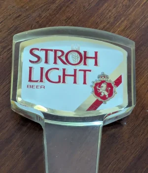Vintage Stroh's Light Beer Tap Vintage Stroh's Light Beer Tap